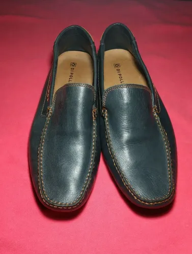 Sapato mocassim couro di napolli tamanho 41