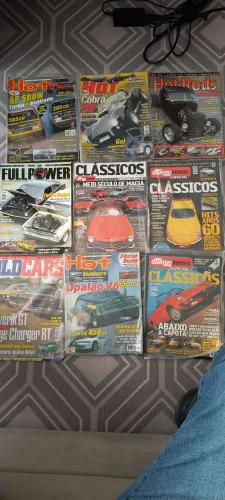 Coleção de Revistas Hot Rods e Carros Clássicos