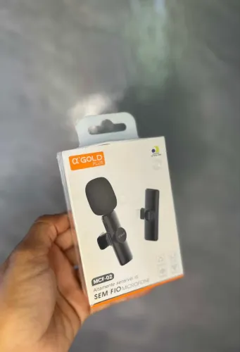 Microfone para gravação iPhone e tipo C - ENTREGA A DOMICÍLIO