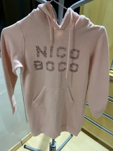 Vestido de moletom Infantil com capuz