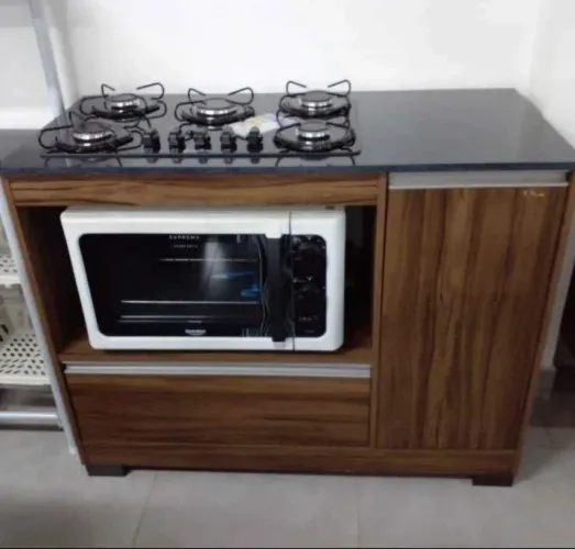 Balcão + cooktop 5B freijó