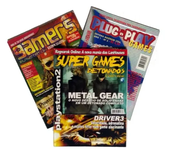 Lote 3 Revistas Encadernadas De Games