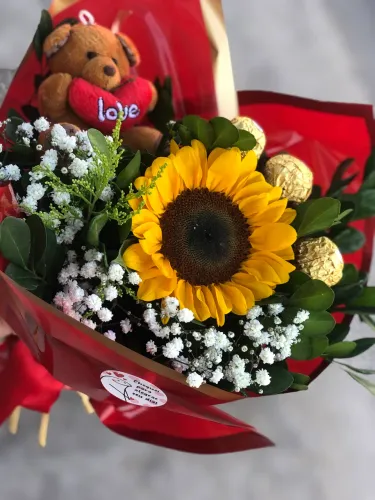 Mimo de girassol , buquê de girassol , buquê presente , buquê de aniversário 