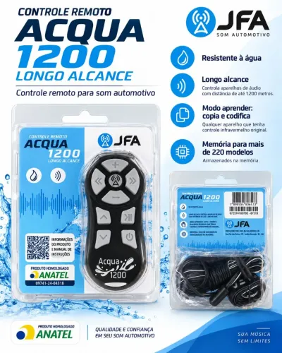 Controle JFA Acqua 1200 Longa Distância 1200m Resistente à Água - Novo