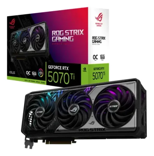 RTX 5070 Ti 16GB ASUS ROG Exclusiva - Loja Física - Até 18x