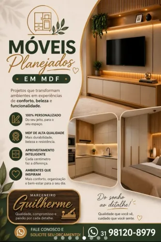 Móveis planejados em MDF
