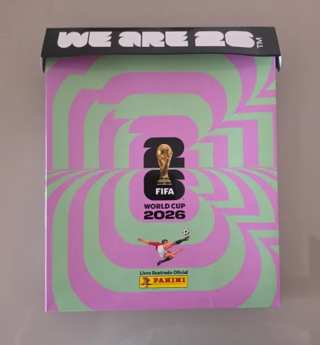 Box Copa do Mundo 2026 Panini + Álbum Brochura