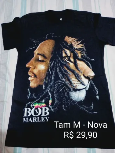 Camiseta manga curta nova