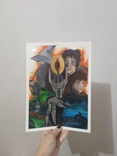 Desenho autoral senhor dos anéis