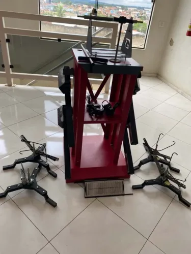 ALINHADOR DIGITAL AUTOMOTIVO KIT COMPLETO 4 CABEÇAS (DIANT/TRAS)