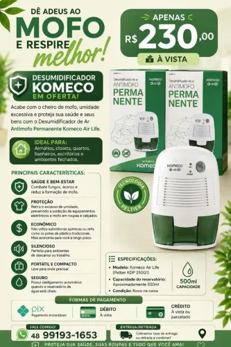DESUMIDIFICADOR DE AR