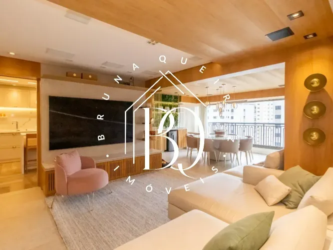 Apartamento à venda na Chácara Klabin com 147 m², 3 suítes, 2 vagas e hall social privativ