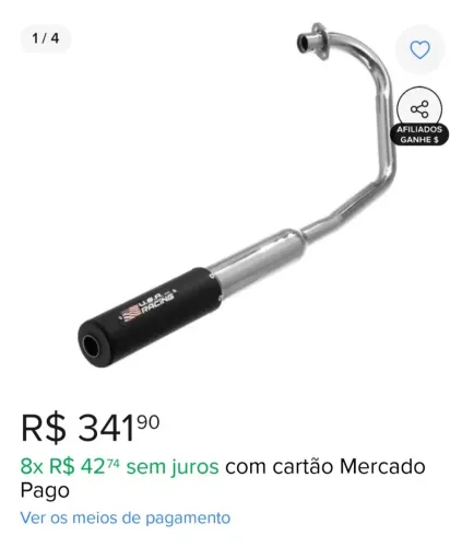 Escape usa racing pra ys fazer 250 2011 a 2015