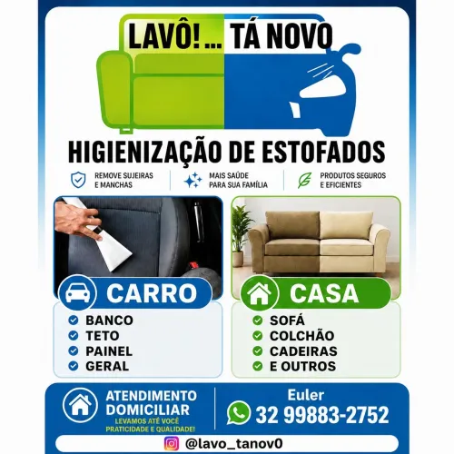 Higienização de estofados 