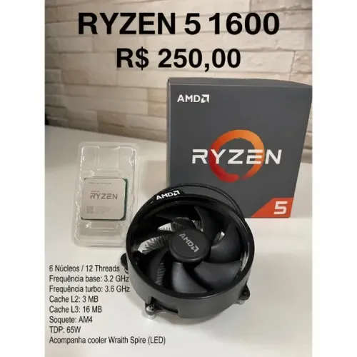 processador ryzen 5 1600
