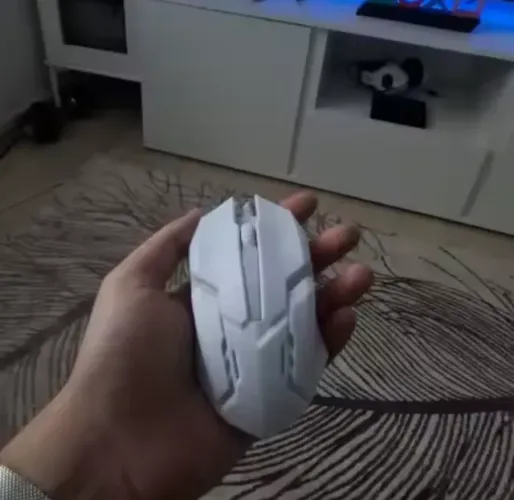 MOUSE GAMER COM FIO, NAS CORES PRETO OU BRANCO, NOVO NA CAIXA