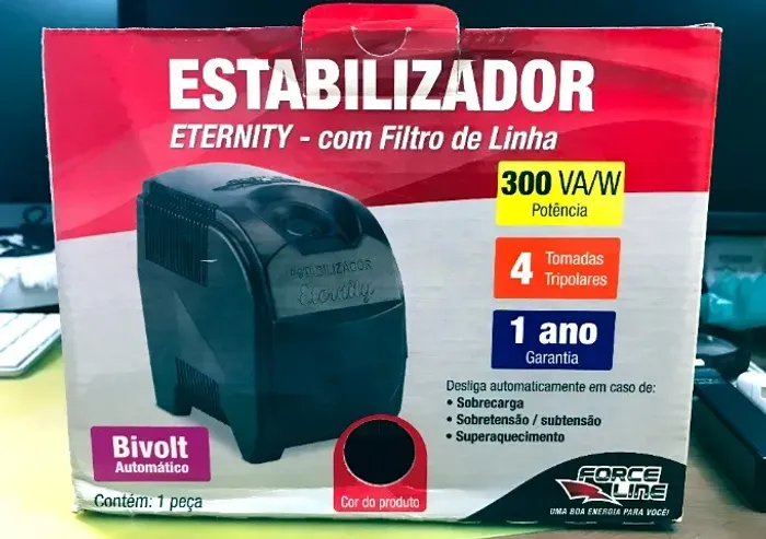 ESTABILIZADOR ETERNITY - com Filtro de Linha