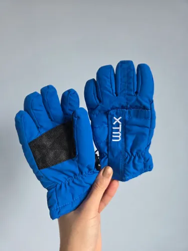 luva térmica xtm infantil azul tam 1 a 2 anos.