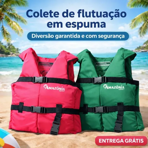 Colete Salva-Vidas Amazônia Sport - Entrega Grátis