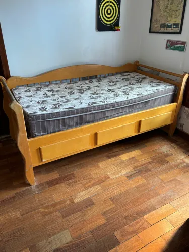 cama de solteiro com colchão