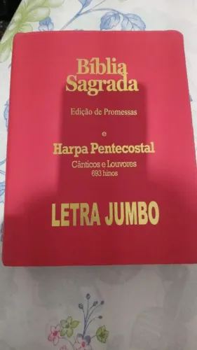 Vendo Bíblia sagrada com Harpa 