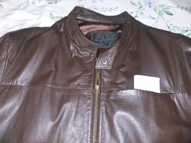 JAQUETA DE COURO BOVINO ARGENTINA, XL.