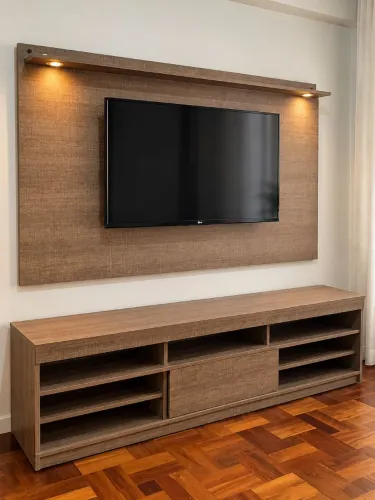 Rack com painel de led