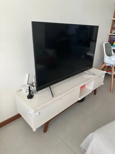 RACK TV BRANCO 160x40- TOK STOK