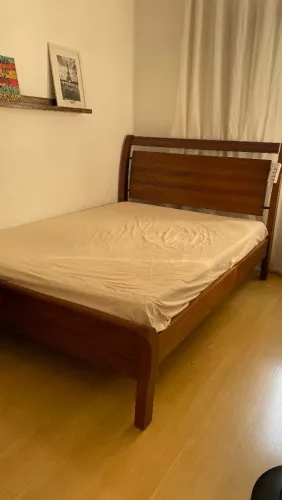 Cama Casal em estilo Vintage 