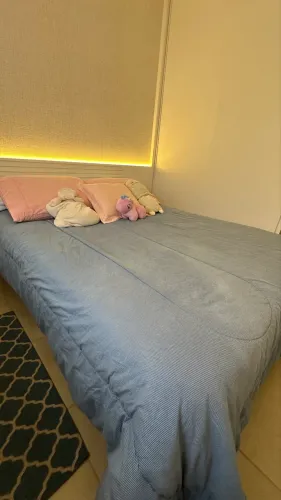 Cama Casal Completa Colchão Ortobom
