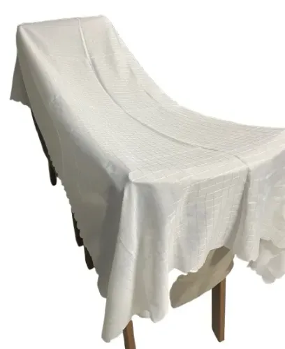 Toalha de Mesa Branca Retangular