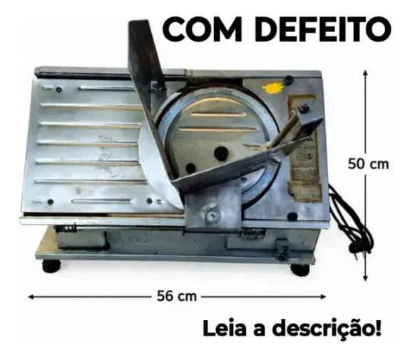Fatiadora Cortadora De Frios Bermar Lâmina 300 Mm - Defeito (Usado)