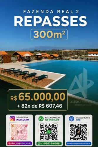 Fazenda Real 2 - Lote 300m² com Excelente Oportunidade