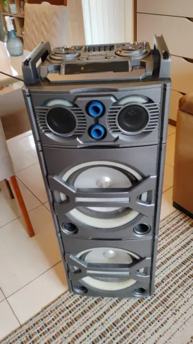 Caixa de Som Lenoxx CA-3600 600W Bluetooth, Equalizador e Entrada p/ Guitarra/Mic