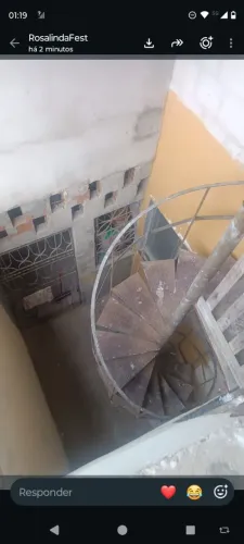 Escada de ferro modelo S