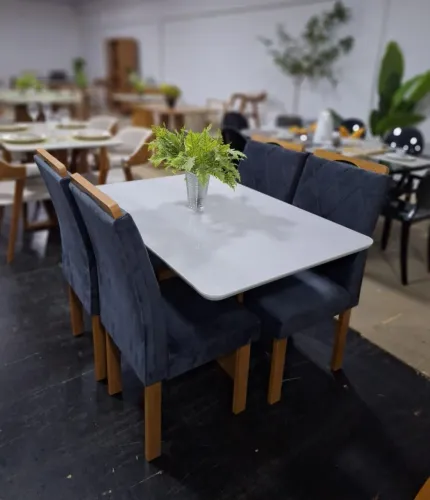 Mesa de Jantar 120x80 Com 4 cadeiras