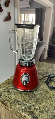 Liquidificador oster osterizer clássico vermelho 127v
