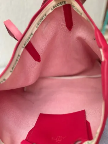 Bolsa Lacoste Original Rosa/Fúcsia - Excelente Estado 