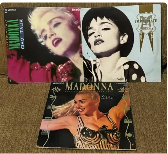Ld Laserdisc Madonna Ciao italia Immaculate Collection Blond Ambition