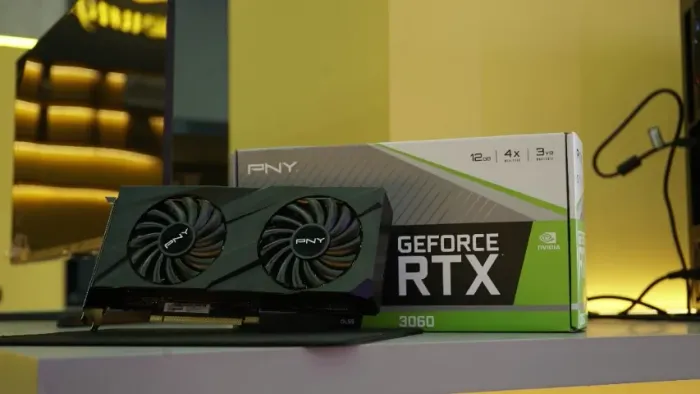 Placa de Vídeo Seminova RTX 3060 12GB PNY Dual Fan por R$ 1.999,00
