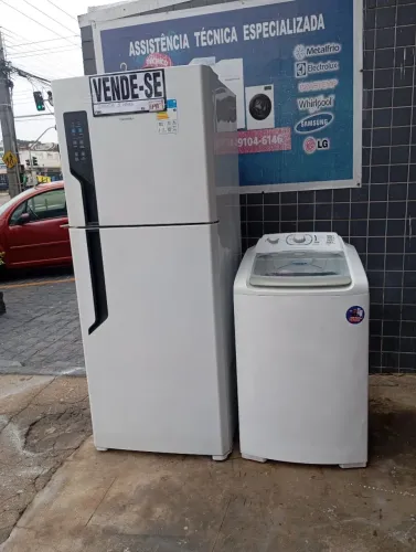Geladeira e máquina entrego 