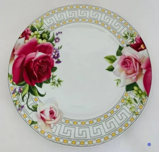 Prato porcelana floral 25cm
