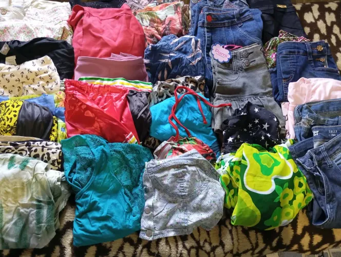 Lote de roupas para brechó com 50 peças incluindo peças uma peça Zara uma peça farm