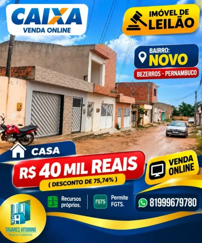 CASA EM BEZERROS