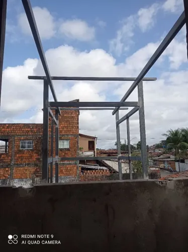 Estrutura em Metalon pra elevador de dois andares. Residencial