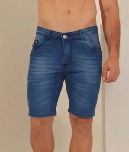 Bermuda Jeans Lycra Masculina