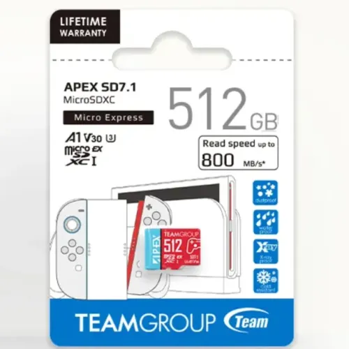  Cartão Micro Sd Express 512gb | Nintendo Switch 2 | Teamgroup Apex