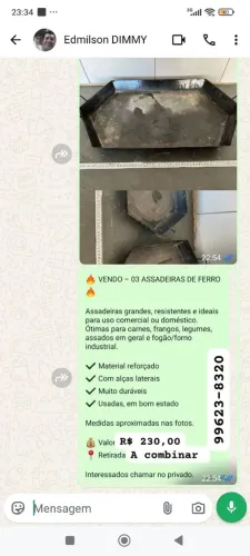 Vendo assadeiras 