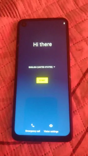 Celular Motorola one vision azul safira 128gb semi-novo