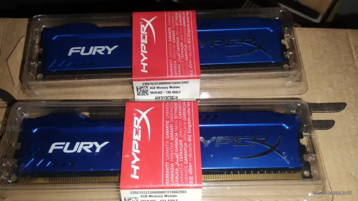 Memória ddr3 Fury Hyperx 4GB